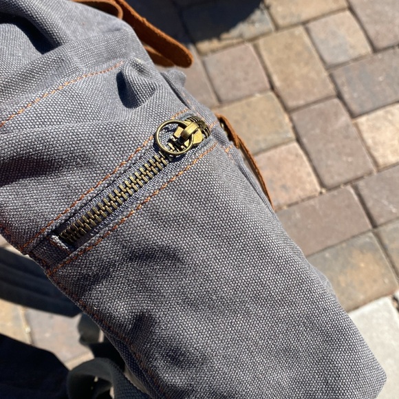 Gearonic Canvas Backpack Rucksack for Travel Canvas Laptop Backpack - Picture 4 of 6